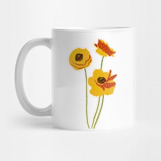 Yellow Ranunculus in Colorist style Mug